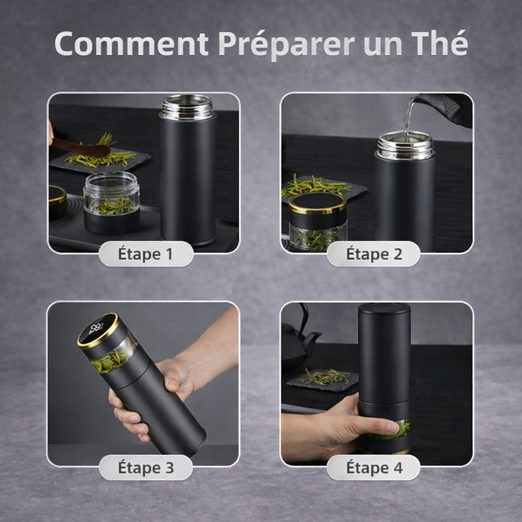 Gourde filtrante pour thé